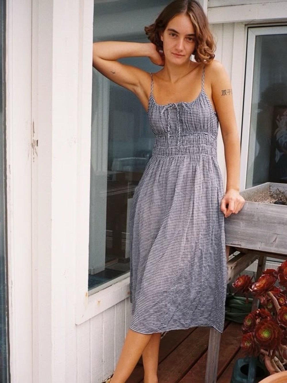 Ciao Lucia Gabriella Gingham Midi Dress Size XS